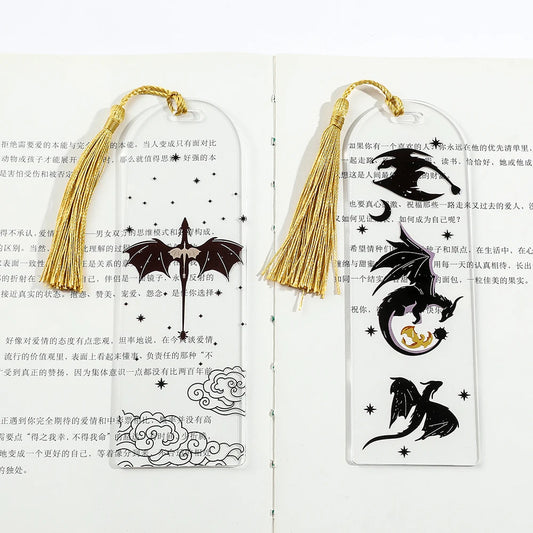 Anime Black Dragon Bookmark